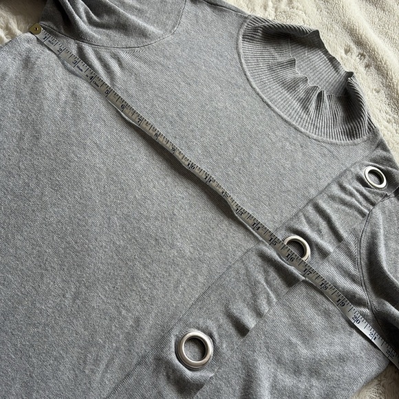 Cleo Asymmetrical Grunge Minimalist Streetwear Modern Edgy Mock Neck Long Sleeve - Picture 4 of 7